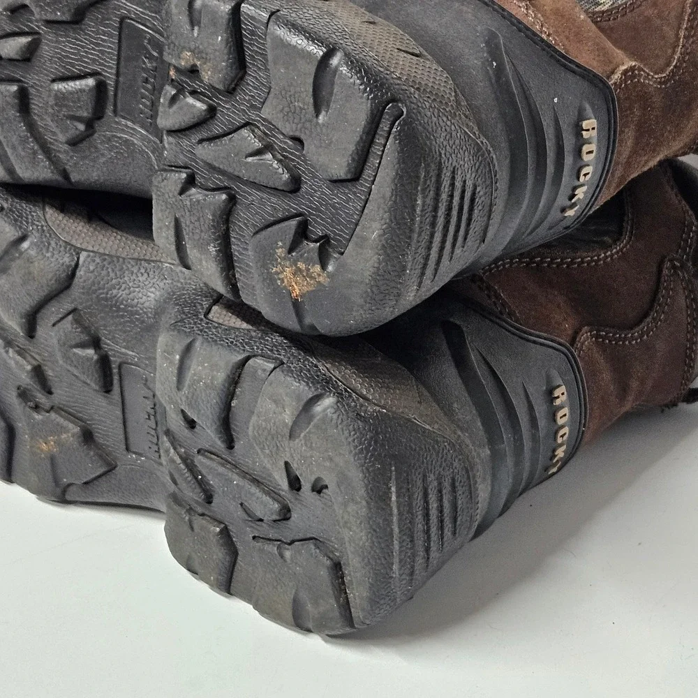 Rocky 3655 Hunting Boots Youth 7W Brown Camo 1200g Thinsulate Insulated Rugged